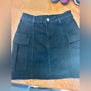 Windsor Black Denim Skirt